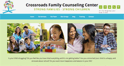 Desktop Screenshot of crossroadsfamilycounselingcenter.com