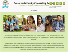 Tablet Screenshot of crossroadsfamilycounselingcenter.com